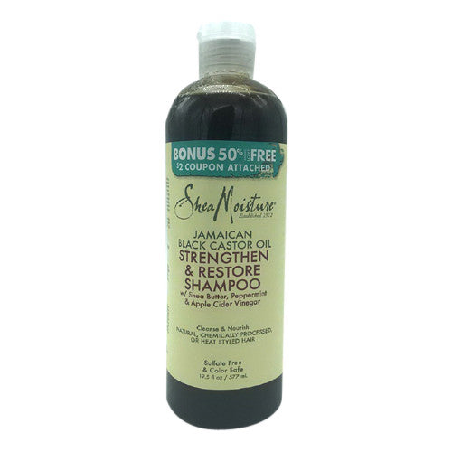 Shea Moisture Jamaican Black Castor Oil Strengthen and Restore Hair Shampoo, 19.5 Oz